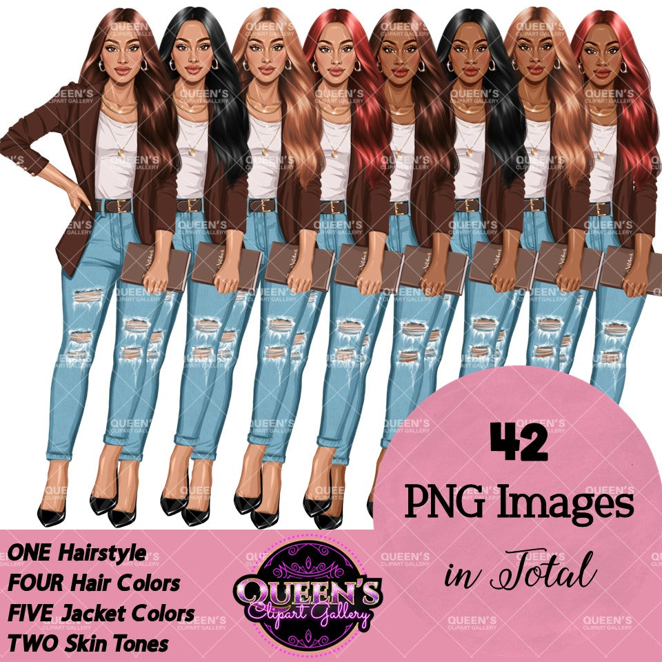 Denim jeans girl, Woman clipart, Fashion girl clipart, Teacher clipart, Fashion illustration, Lady boss clipart, Girl boss clipart, Woman clipart