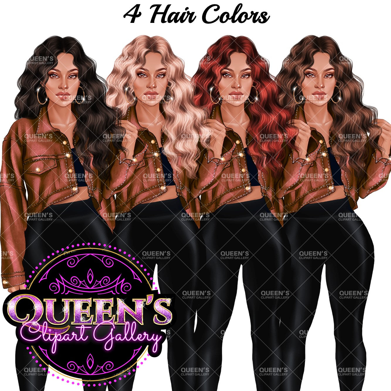 Denim Jeans Girl, Afro Denim jeans girl, Jeans girl clipart, Teenager clipart, Fashion girl clipart, Fashion illustration, Afro girl clipart
