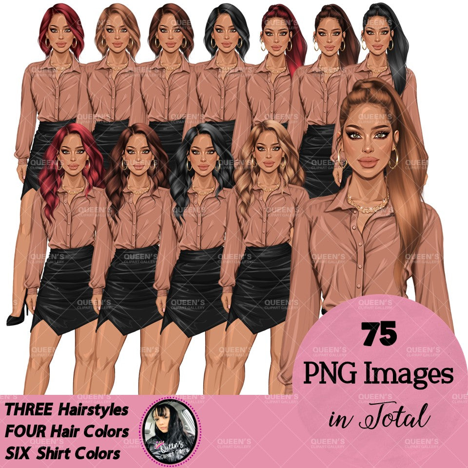 Afro woman, Boss lady, Business Lady, Lady boss, Boss babe, Fashion girl clipart, Business woman, Fashion illustration, Woman in skirt