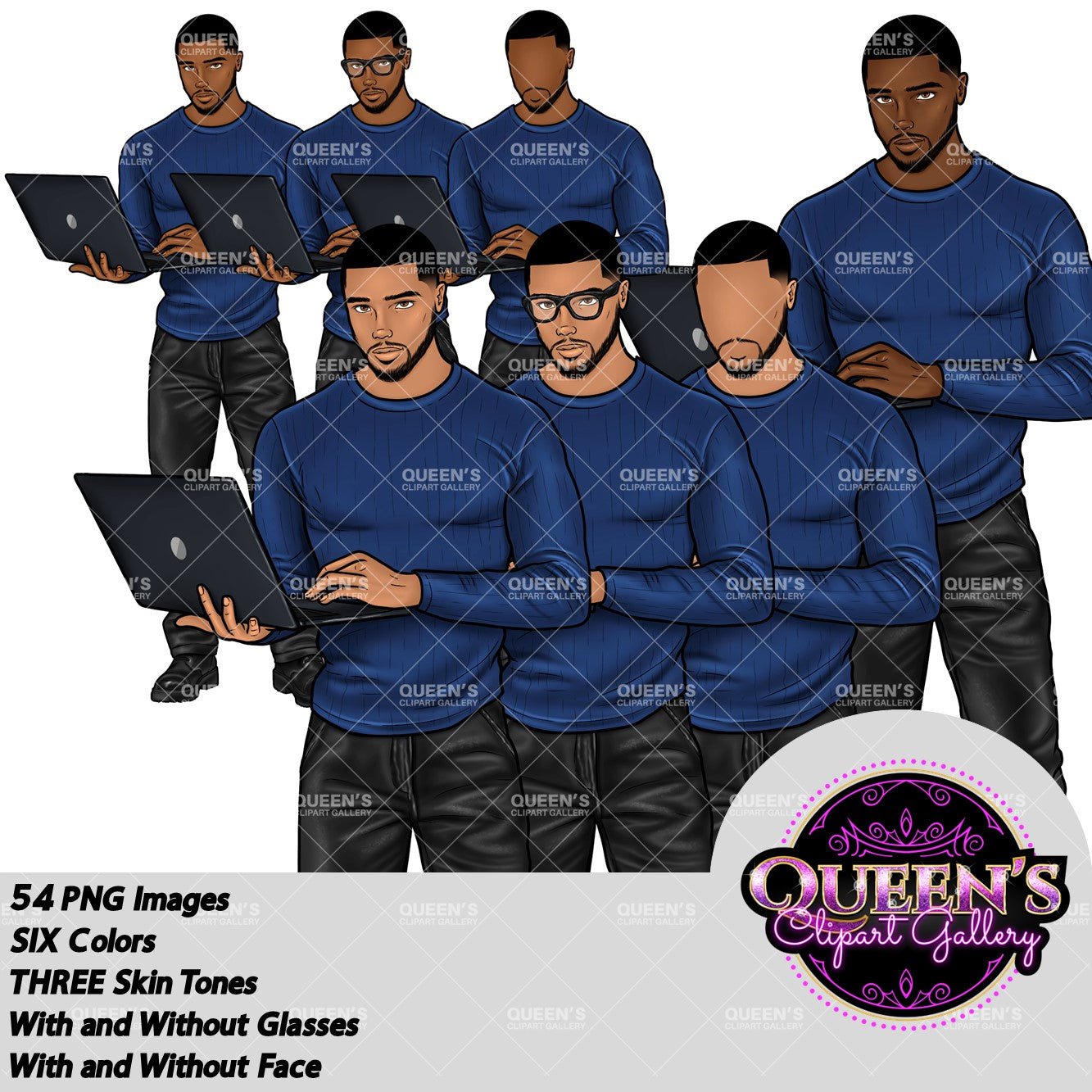 Man clipart, Handsome man clipart, Boyfriend clipart, Casual man clipart, Male clipart, African American man clipart, Black man clipart