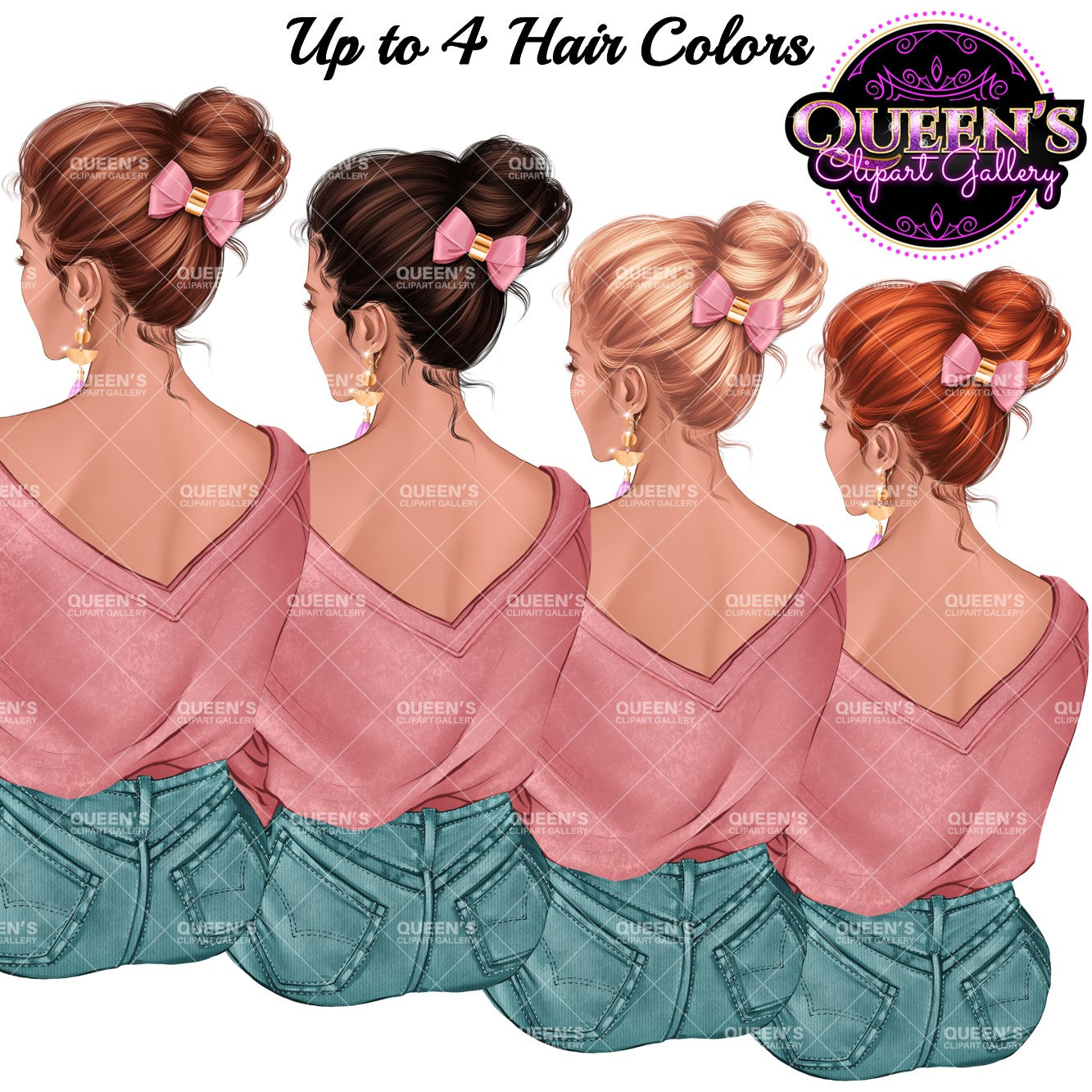 Best friends clipart, Soul sisters clipart, Besties clipart, Friends clipart, Bff clipart, Afro girls clipart, Friendship clipart, Denim girls