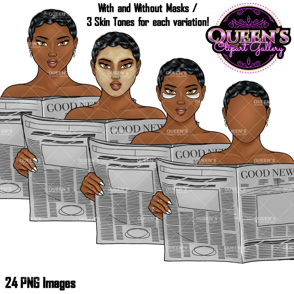 Spa day clipart, Relax at home, Fashion girl clipart, Cozy Clipart, Mindfulness clipart, African American clipart, Cozy girl clipart Calming