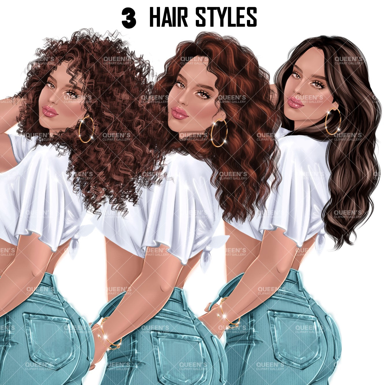 Fashion model, Denim jeans girl, Denim jeans queen, Woman clipart, Woman in jeans, Boss lady, Fashion Illustration, Fashion girl, Pose