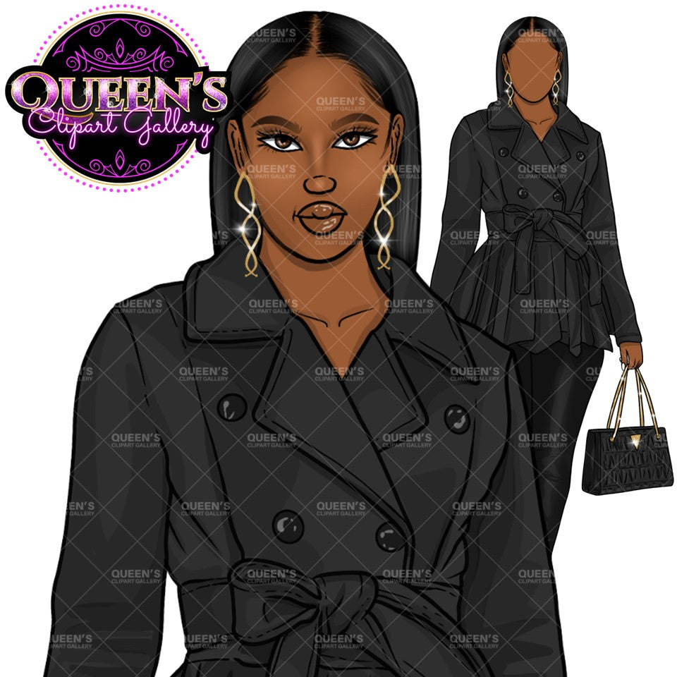 Afro girl clipart, Black girl clipart, Fashion illustration clipart, Black woman clipart, Black girl magic, Fashion girl clipart, Girl boss