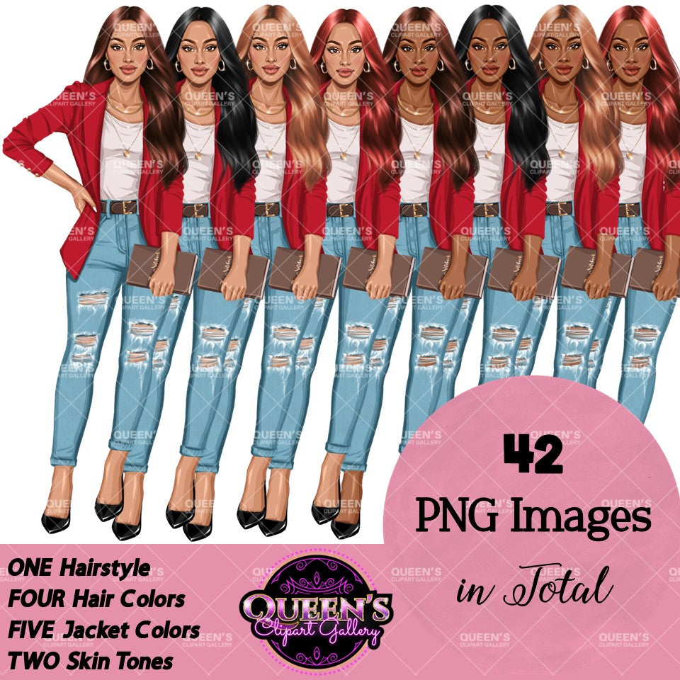 Denim jeans girl, Woman clipart, Fashion girl clipart, Teacher clipart, Fashion illustration, Lady boss clipart, Girl boss clipart, Woman clipart