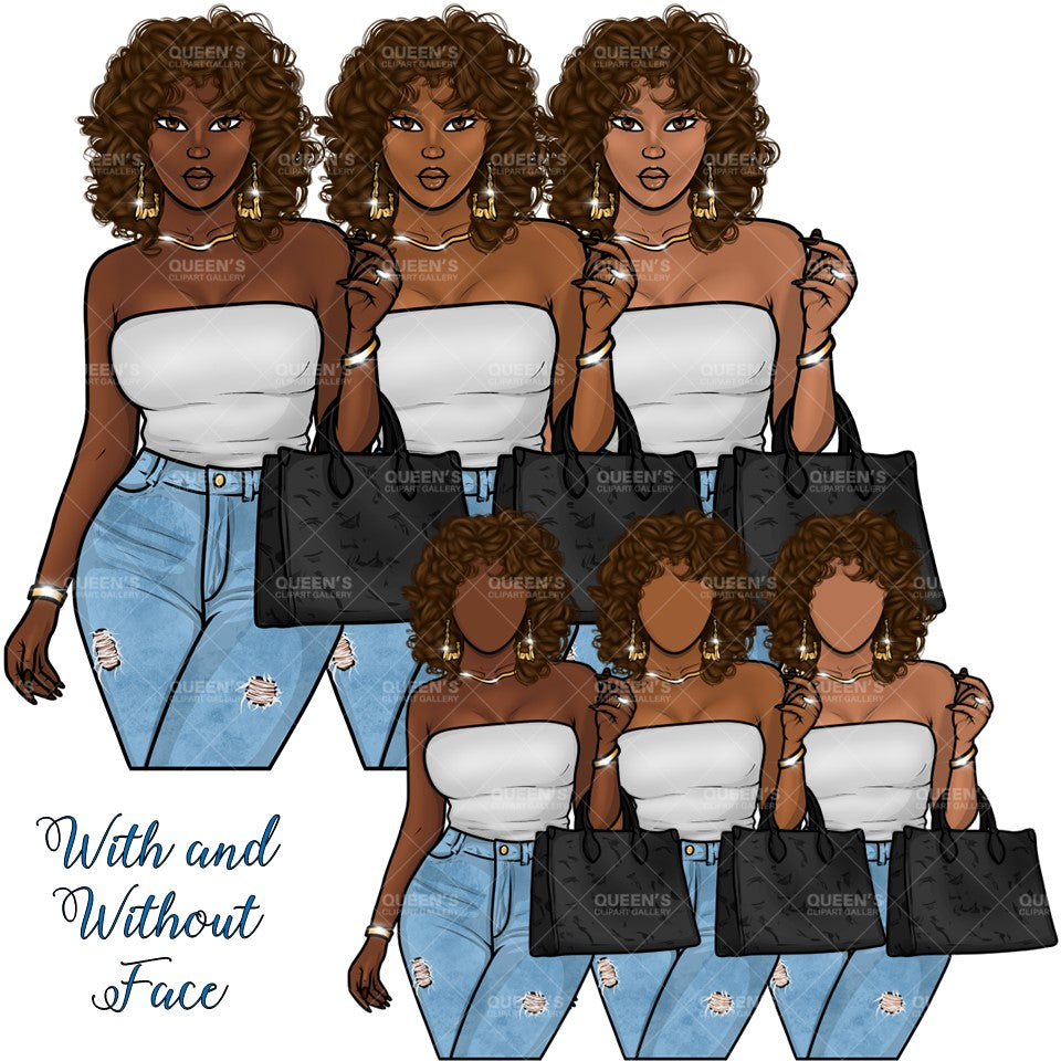 African American girl, Denim jeans girl, Afro girl, Black woman clipart, Black girl magic, Fashion girl clipart, Girl boss, Curvy girl png