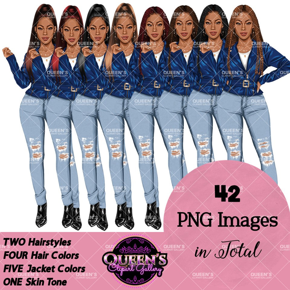 Denim jeans girl, Jeans girl clipart, Denim girl clipart, Fashion girl clipart, Fashion illustration, Afro girl clipart, Black girl magic