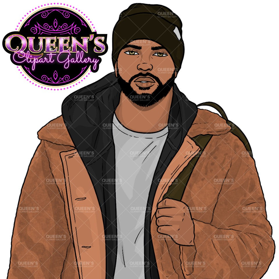 Afro male clipart, Man clipart, Boyfriend clipart, Casual man clipart, Boy clipart, Male clipart, African American man clipart, Hunk, Cute guy clipart