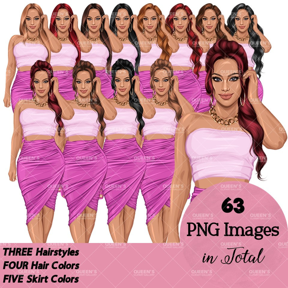 Black girl PNG, African American woman, Afro girl, Summer clipart, Woman in skirt, Fashion girl clipart, White woman, Summer girl clipart, Beach time, Fashion illustration