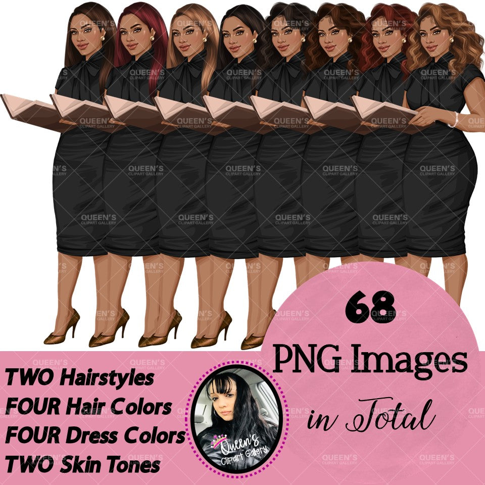 Teacher clipart, Teachers, Teaching clipart, Back to school clipart, Teacher reading clipart, Teacher's Day clipart, Fashion girl clipart