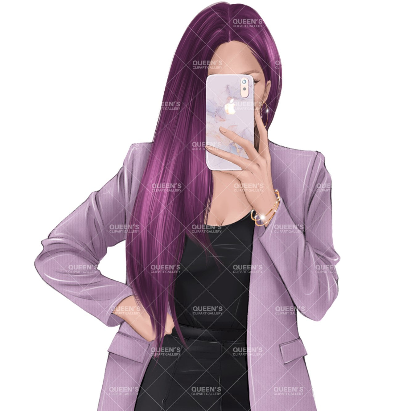 Selfie girl clipart, Cell phone girl, Planner girl clipart, Woman clipart, Lady boss, Fashion girl clipart, Girl boss clipart, Fashion woman, Selfie, Fashion illustration clipart