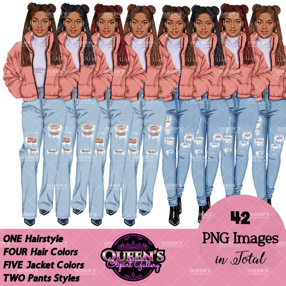 Afro Denim jeans girl, Jeans girl clipart, Teenager clipart, Fashion girl clipart, Fashion illustration, Afro girl clipart, Denim Girl, Teen