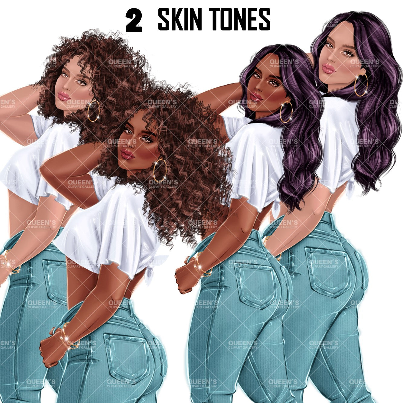 Fashion model, Denim jeans girl, Denim jeans queen, Woman clipart, Woman in jeans, Boss lady, Fashion Illustration, Fashion girl, Pose