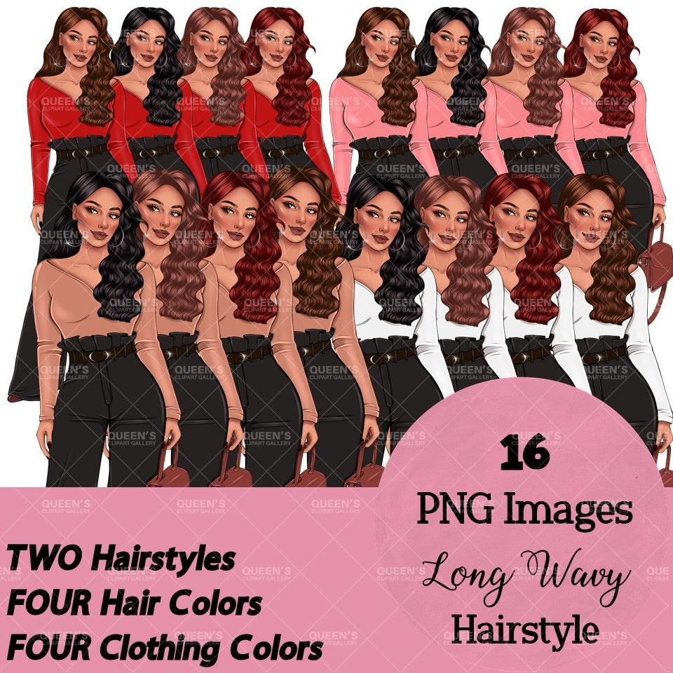 Black girl magic PNG, Afro girl clipart, Fashion girl clipart, Black woman clipart, Boss lady, Curvy girl clipart, African American woman