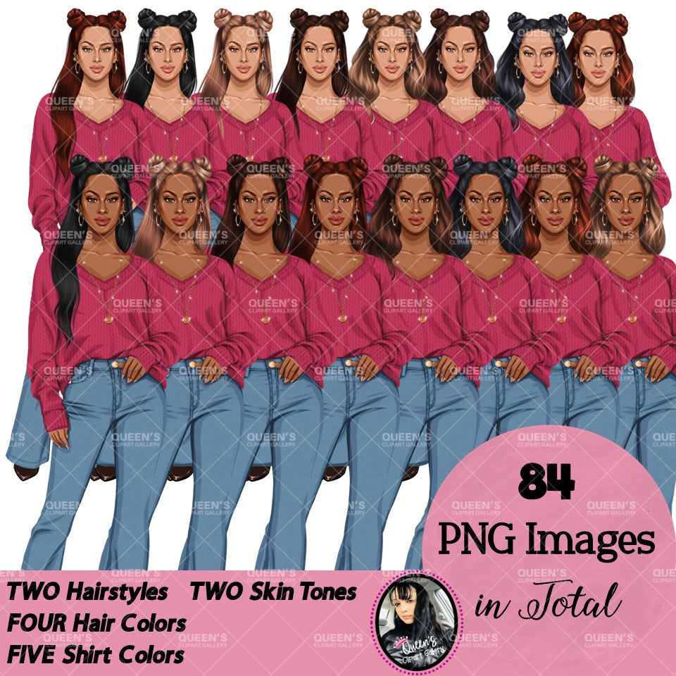 Denim jeans girl, Fashion girl clipart, Curvy girl clipart, Fashion girl clipart, Denim girl, Jeans girl, Girl clipart, Cute girl clipart