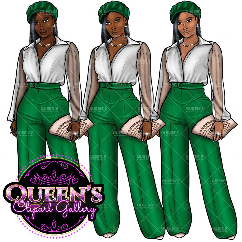 Afro girl clipart, African American woman, Black woman clipart, Black girl magic, Fashion girl clipart, Girl boss, Curvy girl, Black Queen