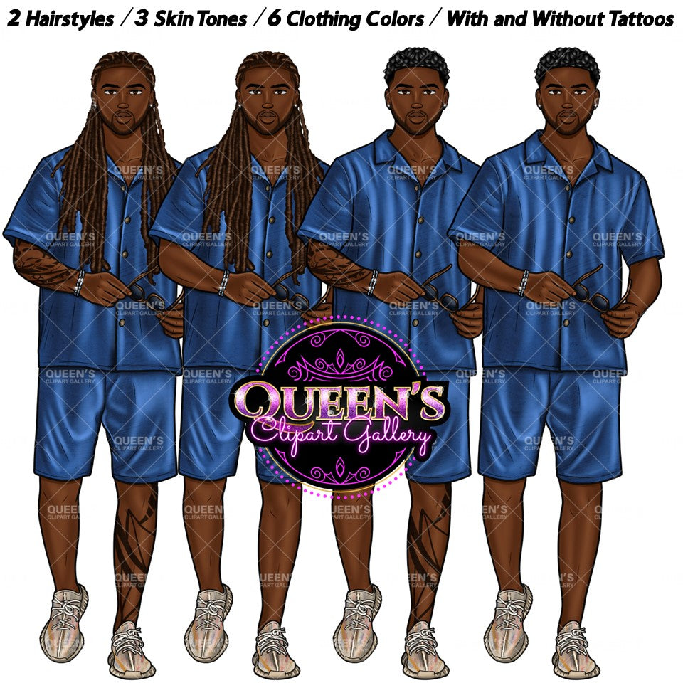 Black man clipart, Man in Braids, Handsome man clipart, Boyfriend clipart, Casual man clipart, Male clipart, African American man clipart