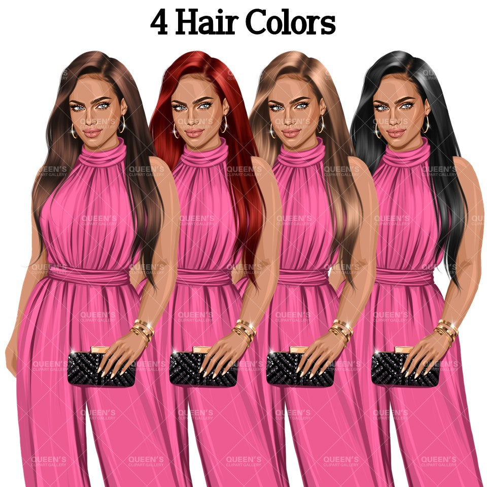 Black girl magic PNG, Afro girl clipart, Fashion girl clipart, Black woman clipart, Boss lady, Curvy girl clipart, African American woman