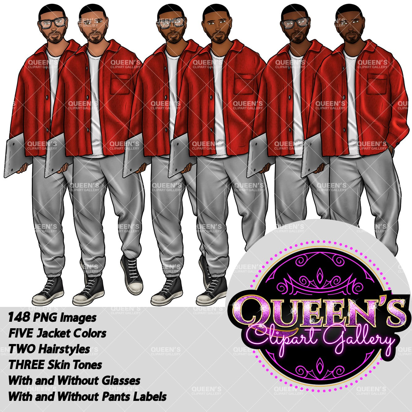 Man clipart, Handsome man clipart, Boyfriend clipart, Casual man clipart, Male clipart, African American man clipart, Black man clipart