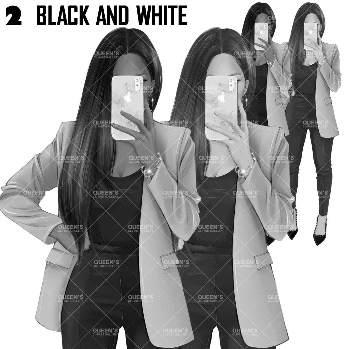 Selfie girl clipart, Cell phone girl, Planner girl clipart, Woman clipart, Lady boss, Fashion girl clipart, Girl boss clipart, Fashion woman, Selfie, Fashion illustration clipart