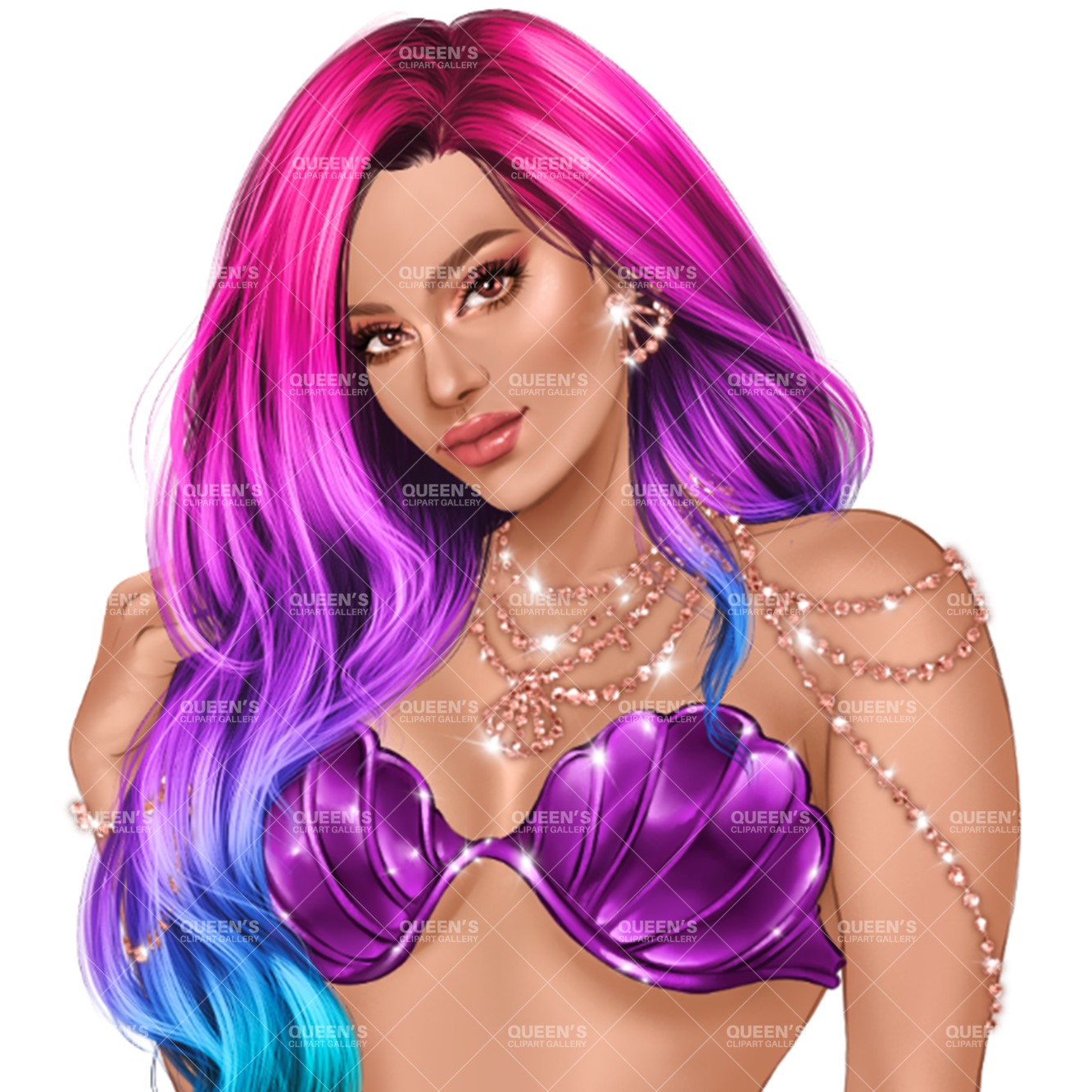 Mermaid clipart, Woman mermaid, Woman aquatic creature, Mermaid tail, Mermaid PNG, Goddess female mermaid, Fashion illustration, Curvy girl