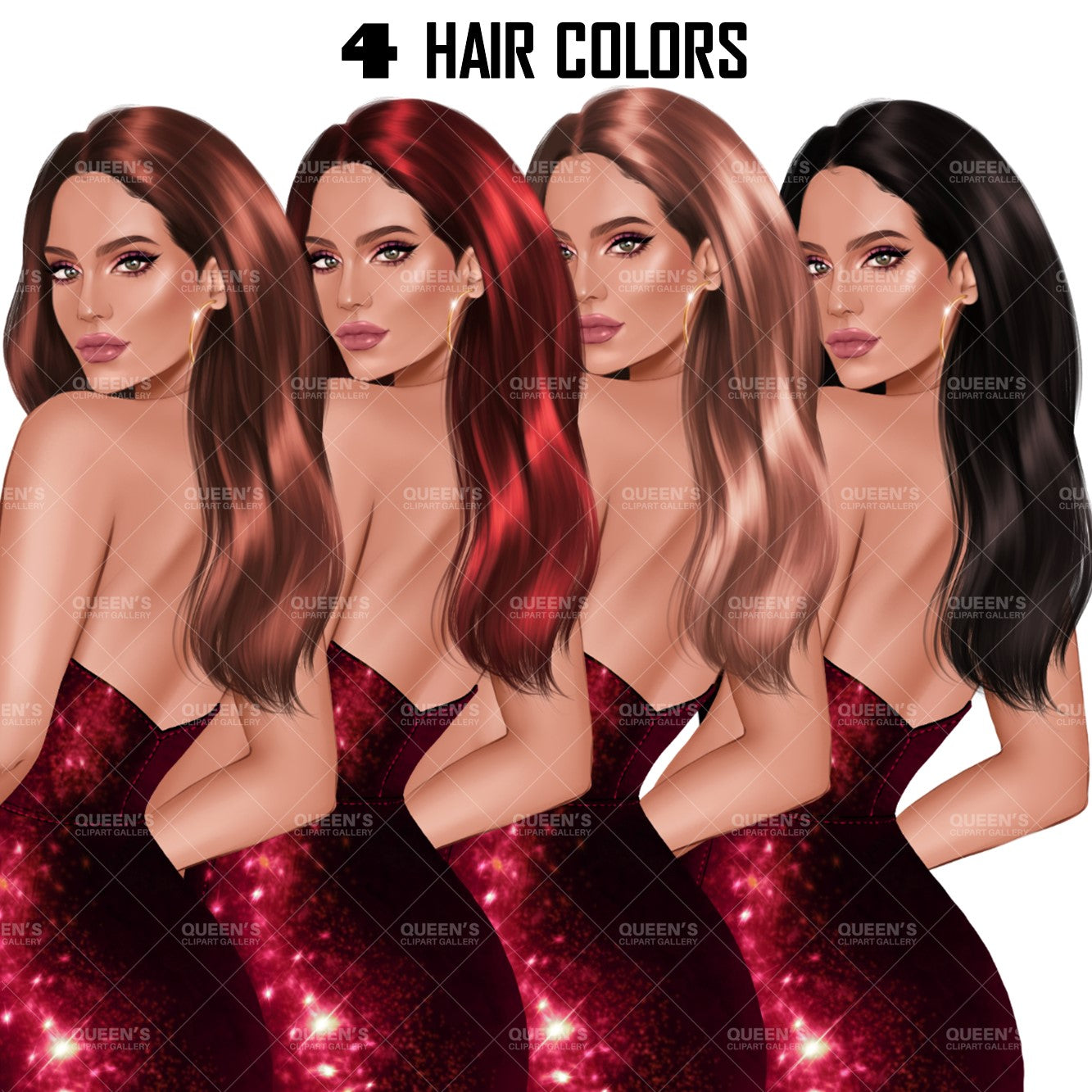 Elegant woman, Lady boss, Woman clipart png, Fashion girl clipart, Fashion illustration clipart, Curvy girl, Woman in dress, Fashion woman