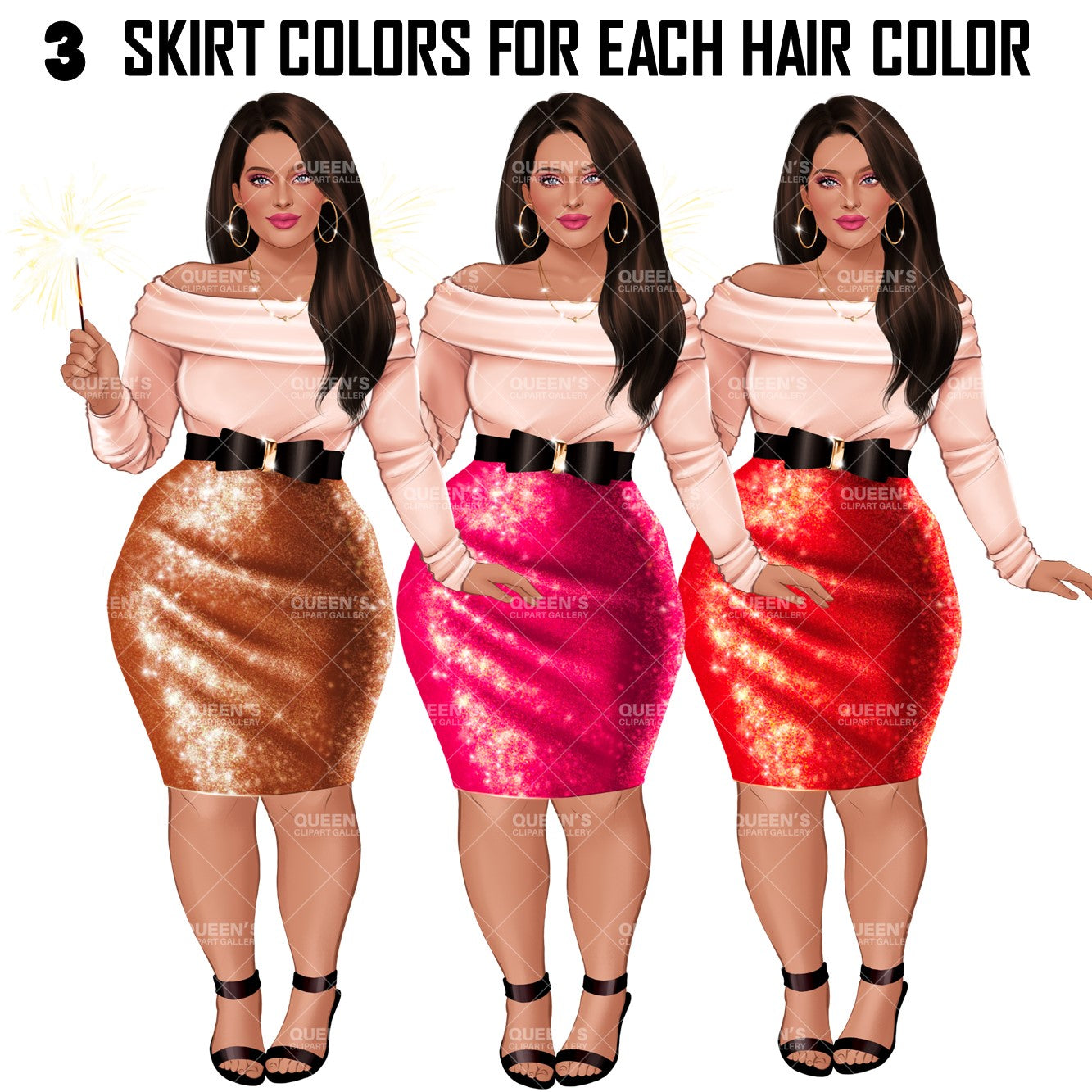 New Year Clipart, Fashion Illustration, Christmas, Party clipart, Celebration graphics, Fashion clipart, Celebration clipart, Fashion girl, Fashion illustration clipart, Curvy girl clipart, Woman clipart, Curvy woman png