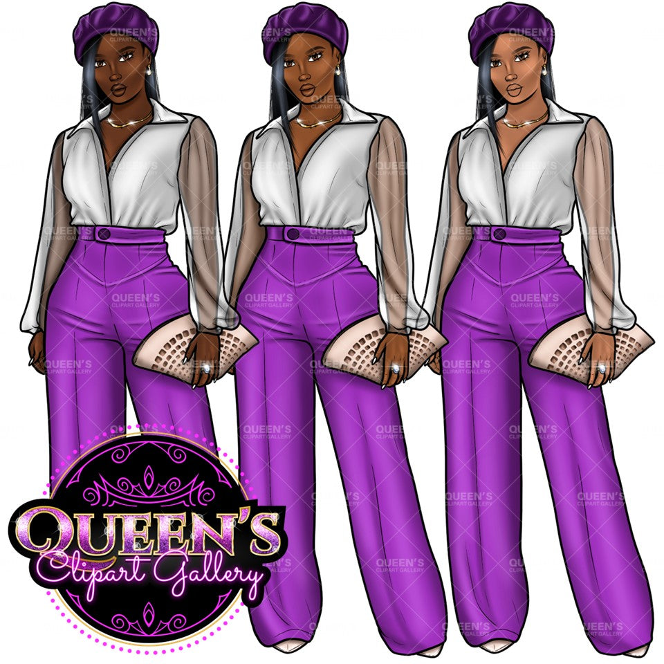 Afro girl clipart, African American woman, Black woman clipart, Black girl magic, Fashion girl clipart, Girl boss, Curvy girl, Black Queen
