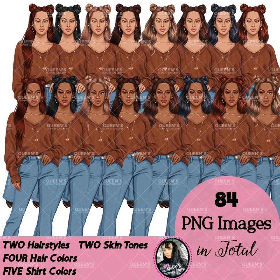 Denim jeans girl, Fashion girl clipart, Curvy girl clipart, Fashion girl clipart, Denim girl, Jeans girl, Girl clipart, Cute girl clipart