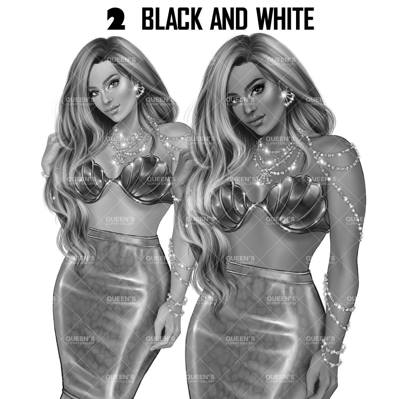 Mermaid clipart, Woman mermaid, Woman aquatic creature, Mermaid tail, Mermaid PNG, Goddess female mermaid, Fashion illustration, Curvy girl