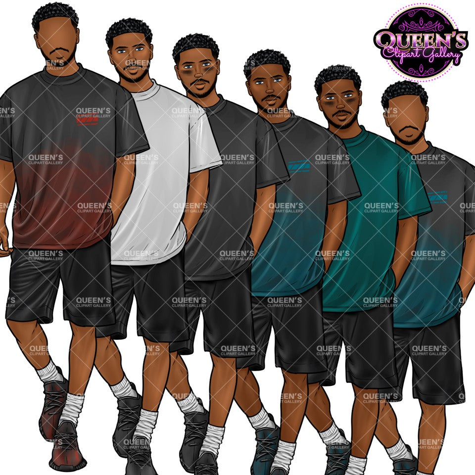 Fitness clipart, Handsome man clipart, Boyfriend clipart, Casual man clipart, Male clipart, African American man clipart, Black man clipart