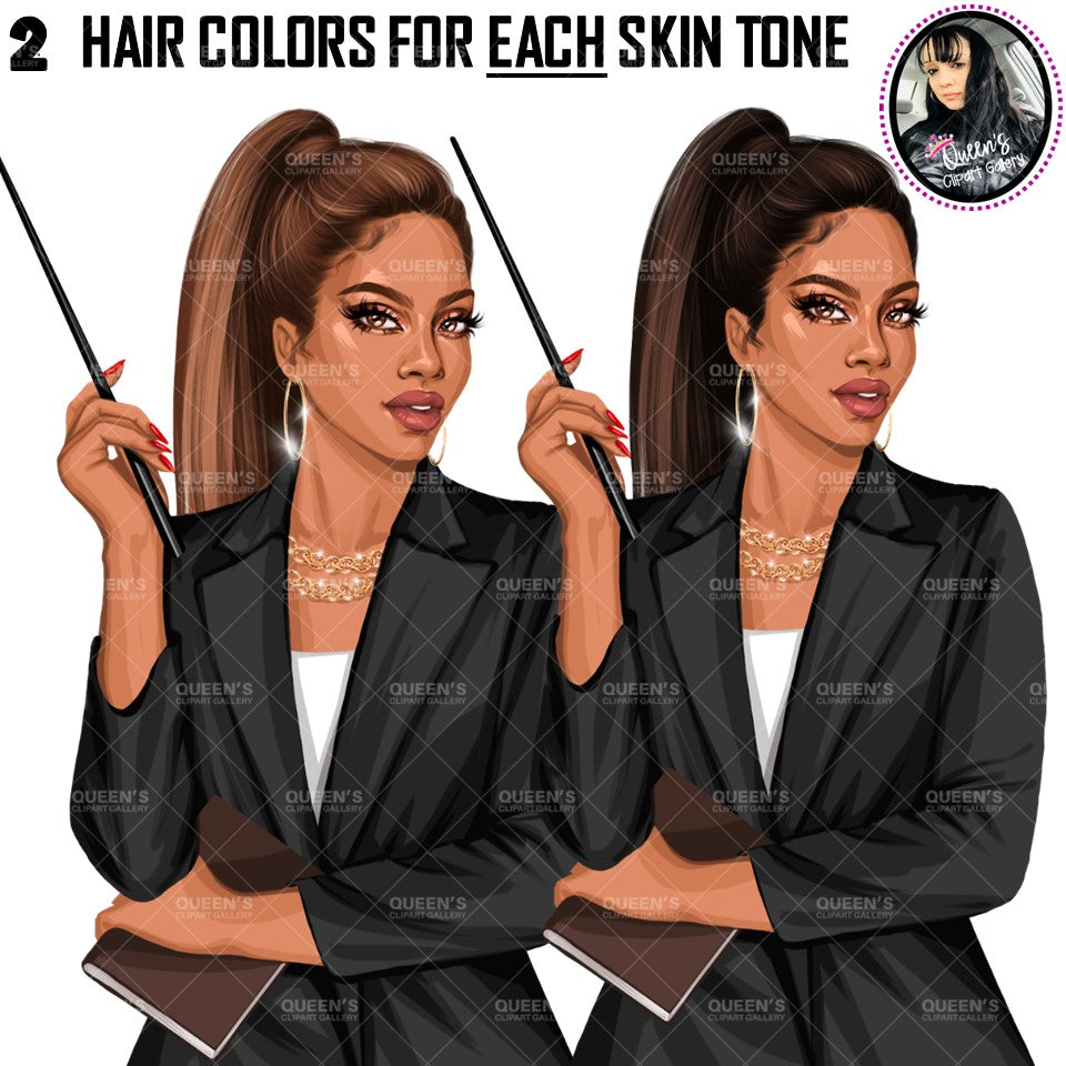 Teacher clipart, Teachers, Teaching clipart, Back to school clipart, Teacher's Day clipart, Teacher's Day clipart, Fashion girl clipart, Afro Teacher
