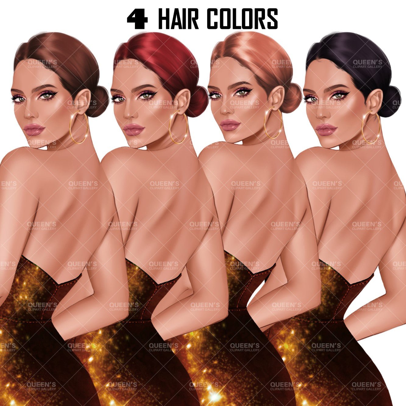 Elegant woman, Lady boss, Woman clipart png, Fashion girl clipart, Fashion illustration clipart, Curvy girl, Woman in dress, Fashion woman