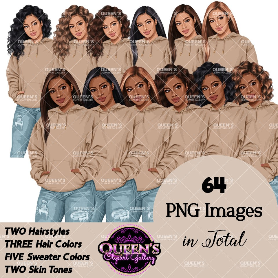 Denim jeans girl, Jeans girl clipart, Fashion girl clipart, Teenager Clipart, Teen girl, Denim girl, Fall girl clipart, Fashion illustration