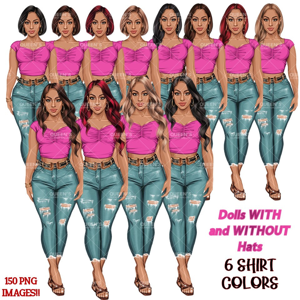 Afro Denim jeans girl, Jeans girl clipart, Woman clipart, Fashion girl clipart, Fashion illustration, Afro girl clipart, Denim Girl Clipart