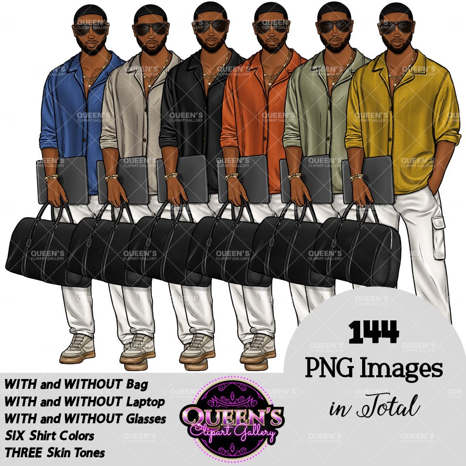 Man clipart, Handsome man clipart, Boyfriend clipart, Casual man clipart, Male clipart, African American man clipart, Black man clipart