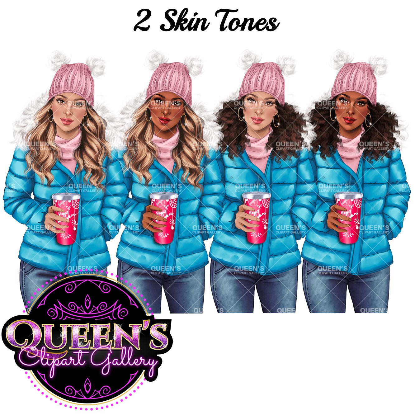 Denim jeans girl, Jeans girl clipart, Fashion illustration, Fashion girl clipart, Winter clipart, Coffee clipart, Girl with coffee clipart