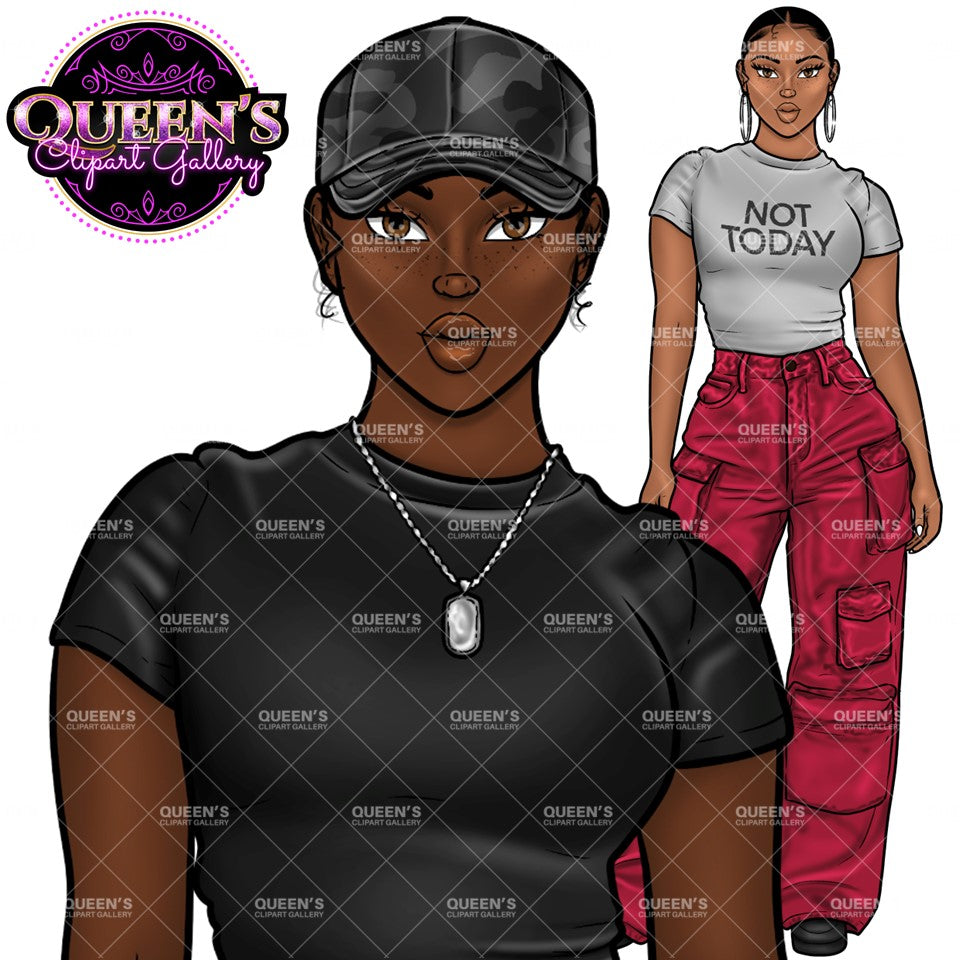 Army Clipart, Afro Military Woman Clipart, Fashion Girl Clipart, Veteran Day Clipart, Afro Female Troops, Memorial Day, Veteran, Soldier