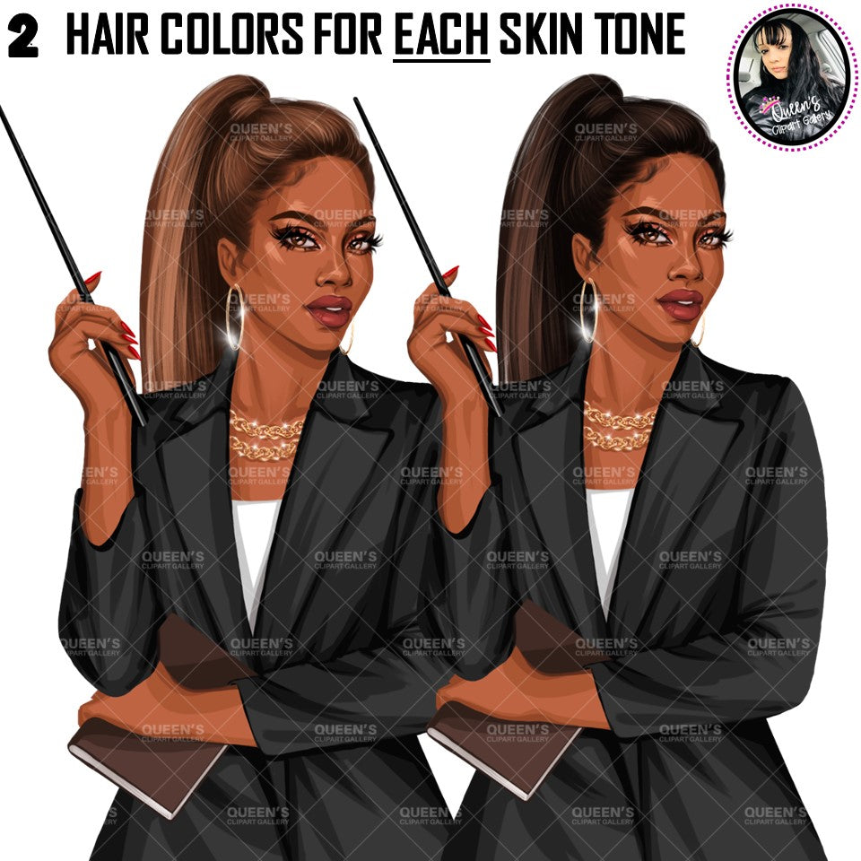 Teacher clipart, Teachers, Teaching clipart, Back to school clipart, Teacher's Day clipart, Teacher's Day clipart, Fashion girl clipart, Afro Teacher