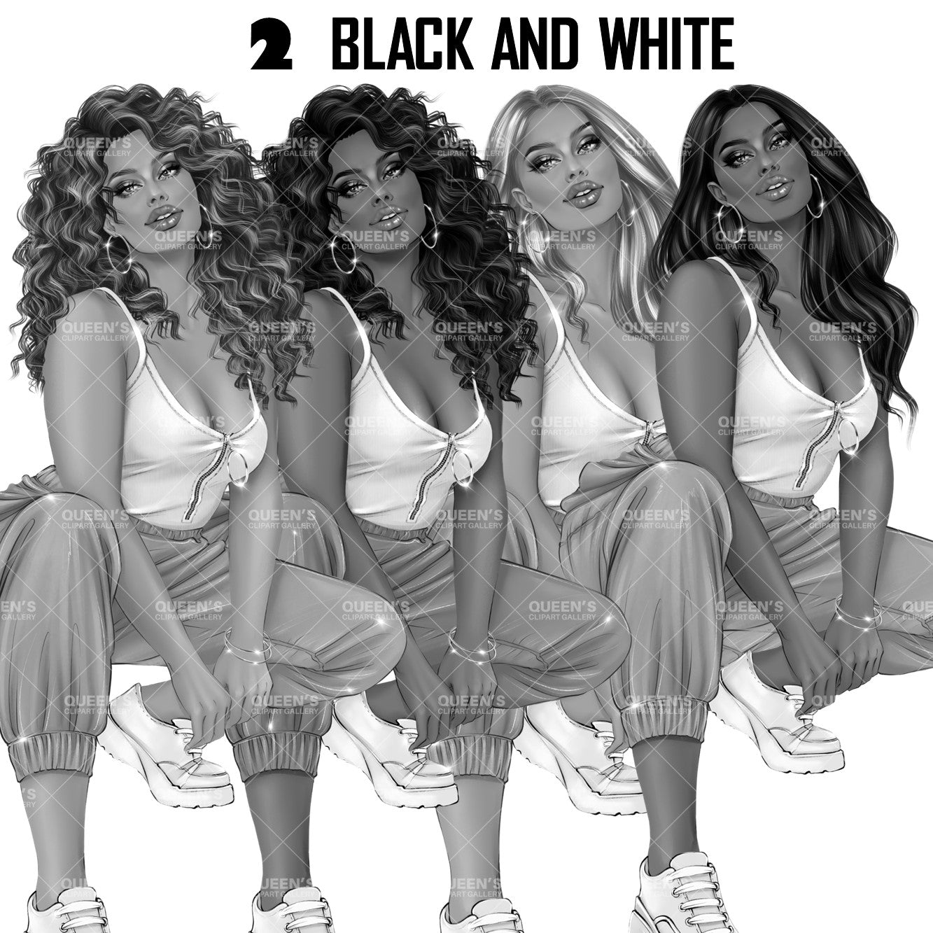 Curly hair, Curvy girl clipart, Planner girl clipart, Woman clipart, Lady boss, Fashion girl clipart, Girl boss clipart, Fashion woman, Sexy woman, Fashion illustration clipart