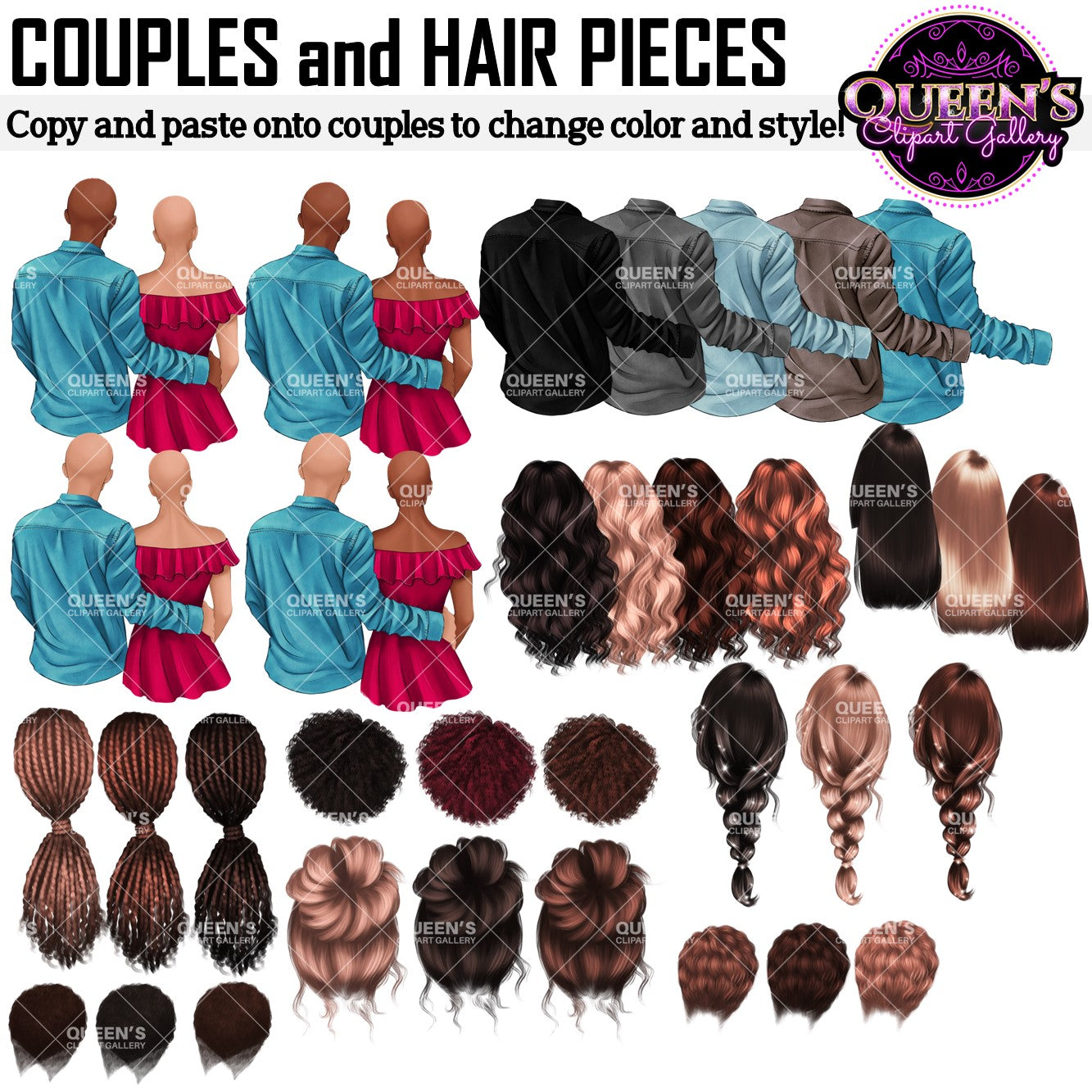 Valentine Couple, Couple clipart, Friends clipart, Boyfriend clipart, Fashion couple, Family clipart, Custom girlfriend and boyfriend clipart
