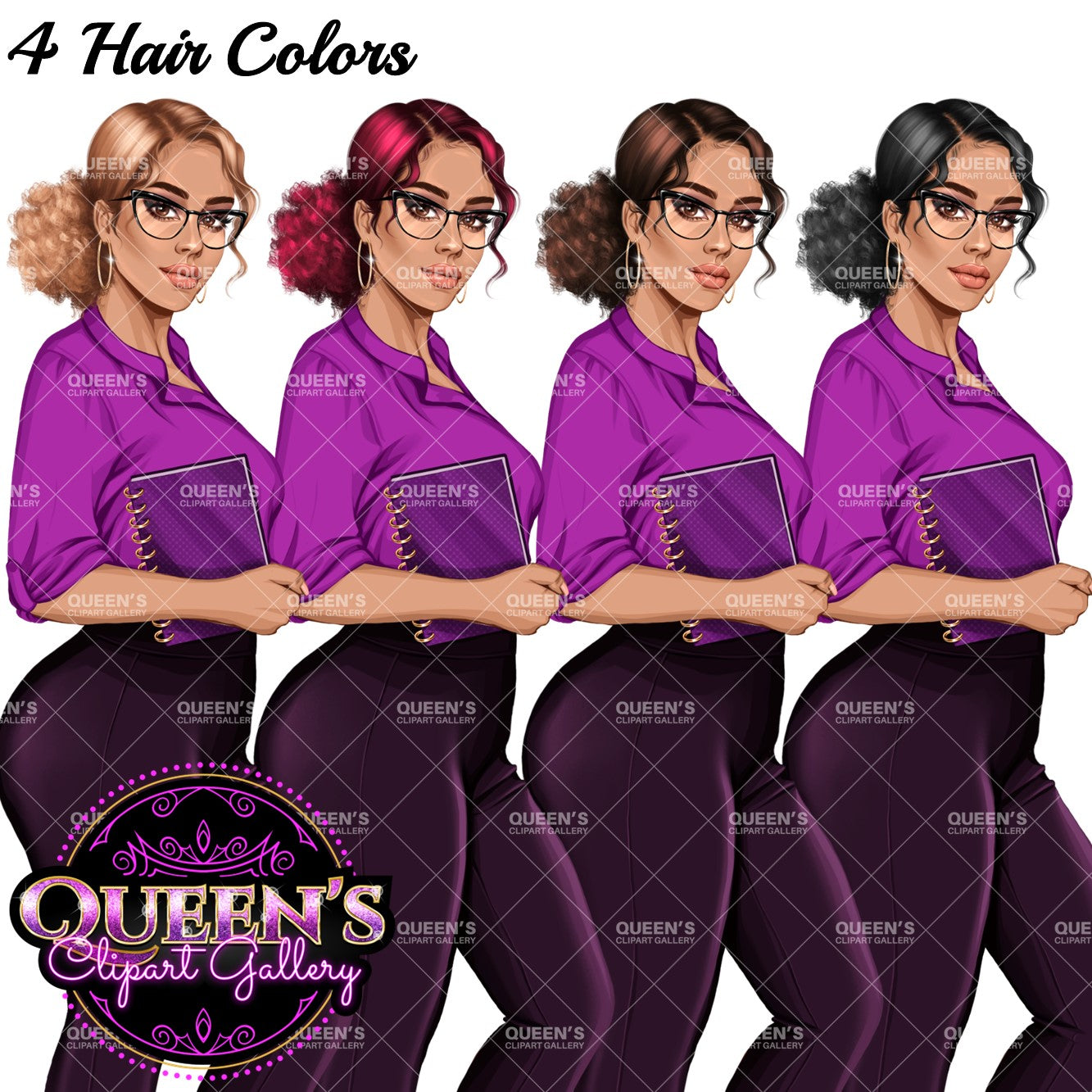 Planner girl clipart, Lady boss clipart, Curvy girl clipart, Fashion girl clipart, Teacher clipart, Woman clipart, Planner woman, Boss girl