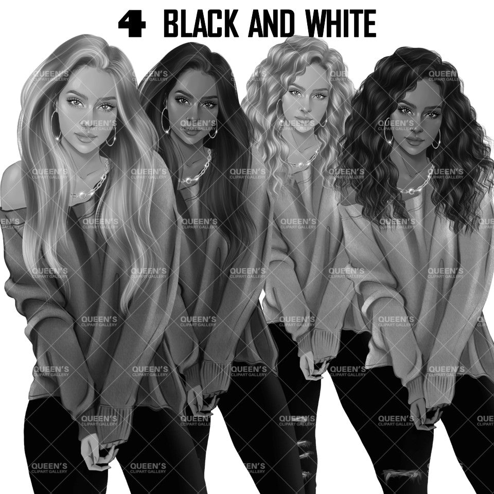 Boss girl, Fashion girl clipart, Fashion illustration clipart, Curvy girl clipart, White woman clipart, Business woman, Curvy woman png, Girl boss, Planner girl