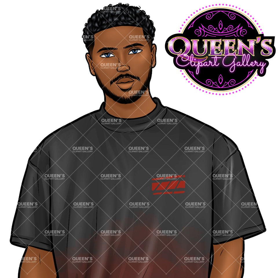 Fitness clipart, Handsome man clipart, Boyfriend clipart, Casual man clipart, Male clipart, African American man clipart, Black man clipart