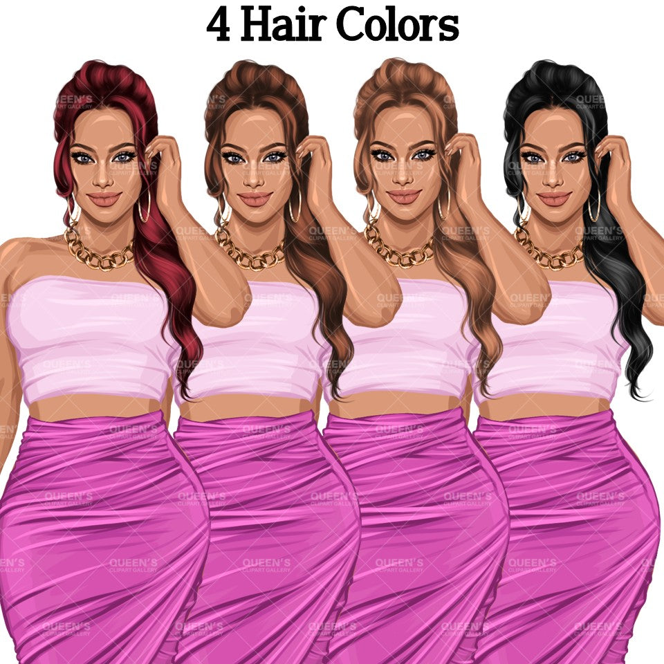 Black girl PNG, African American woman, Afro girl, Summer clipart, Woman in skirt, Fashion girl clipart, White woman, Summer girl clipart, Beach time, Fashion illustration