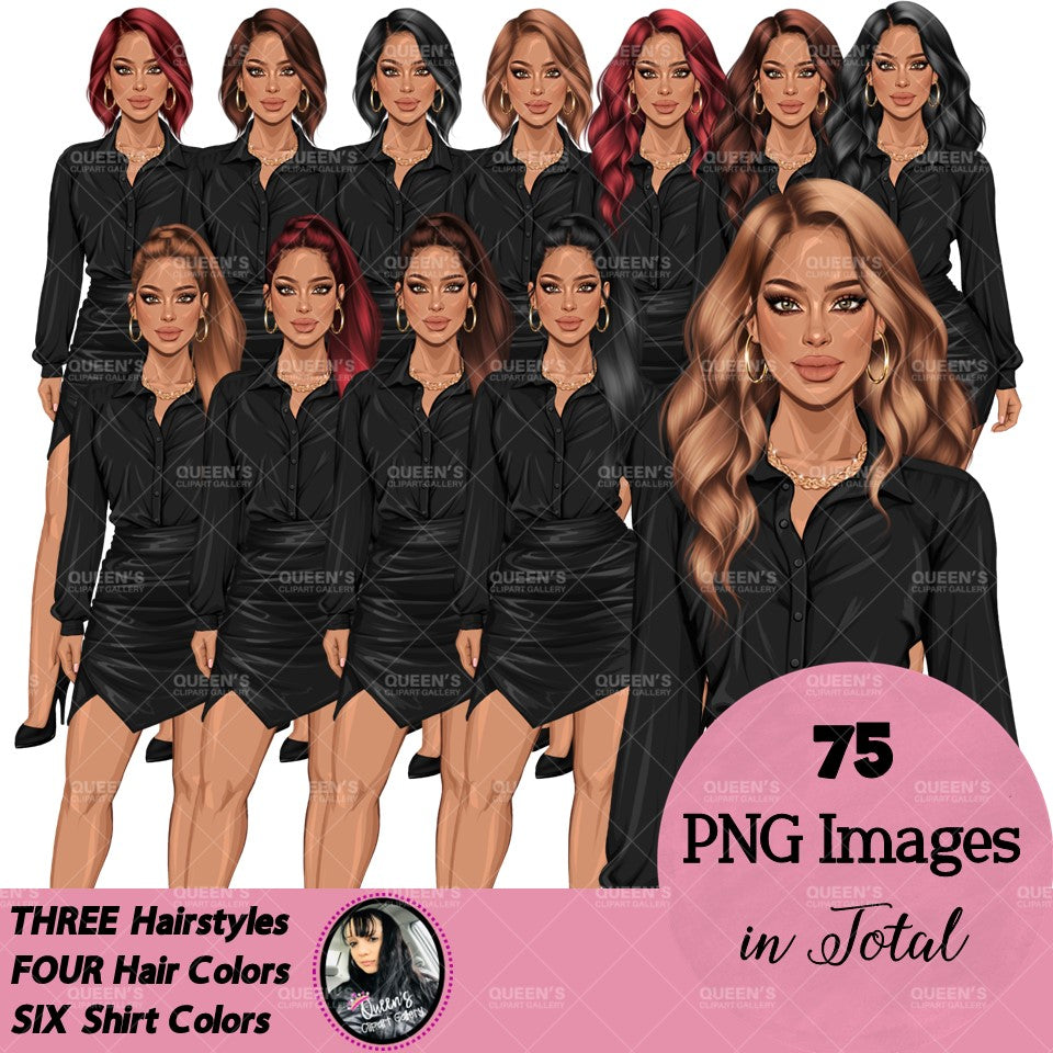 Afro woman, Boss lady, Business Lady, Lady boss, Boss babe, Fashion girl clipart, Business woman, Fashion illustration, Woman in skirt
