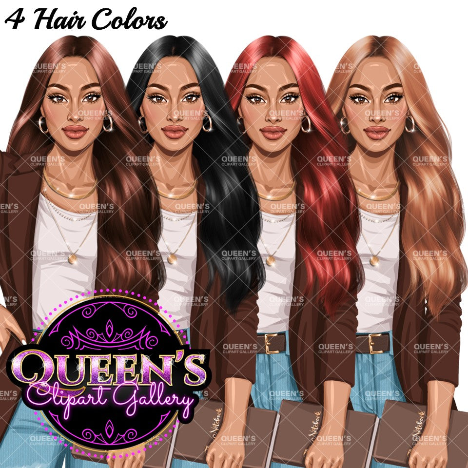 Denim jeans girl, Woman clipart, Fashion girl clipart, Teacher clipart, Fashion illustration, Lady boss clipart, Girl boss clipart, Woman clipart