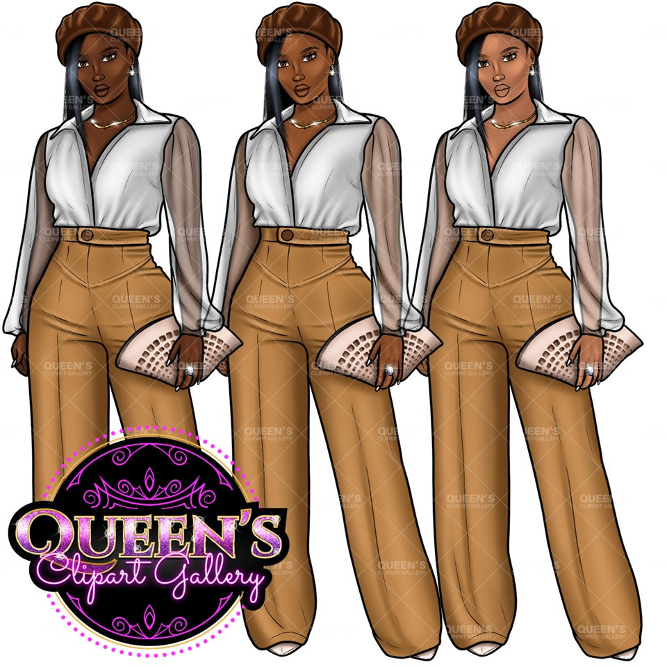 Afro girl clipart, African American woman, Black woman clipart, Black girl magic, Fashion girl clipart, Girl boss, Curvy girl, Black Queen
