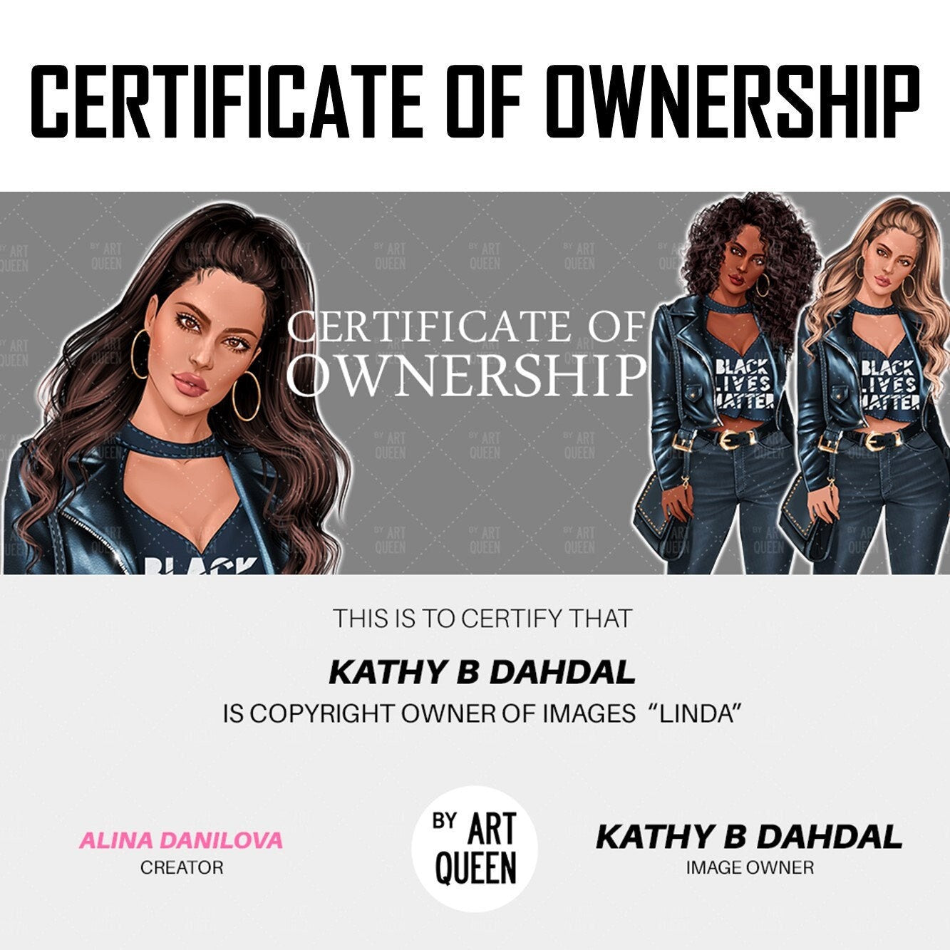 Biker Girl Clipart, Leather Jackets, Natural Hair, White Girl Clipart, Woman Clipart, African American Clipart, Fashion Girls, Curvy