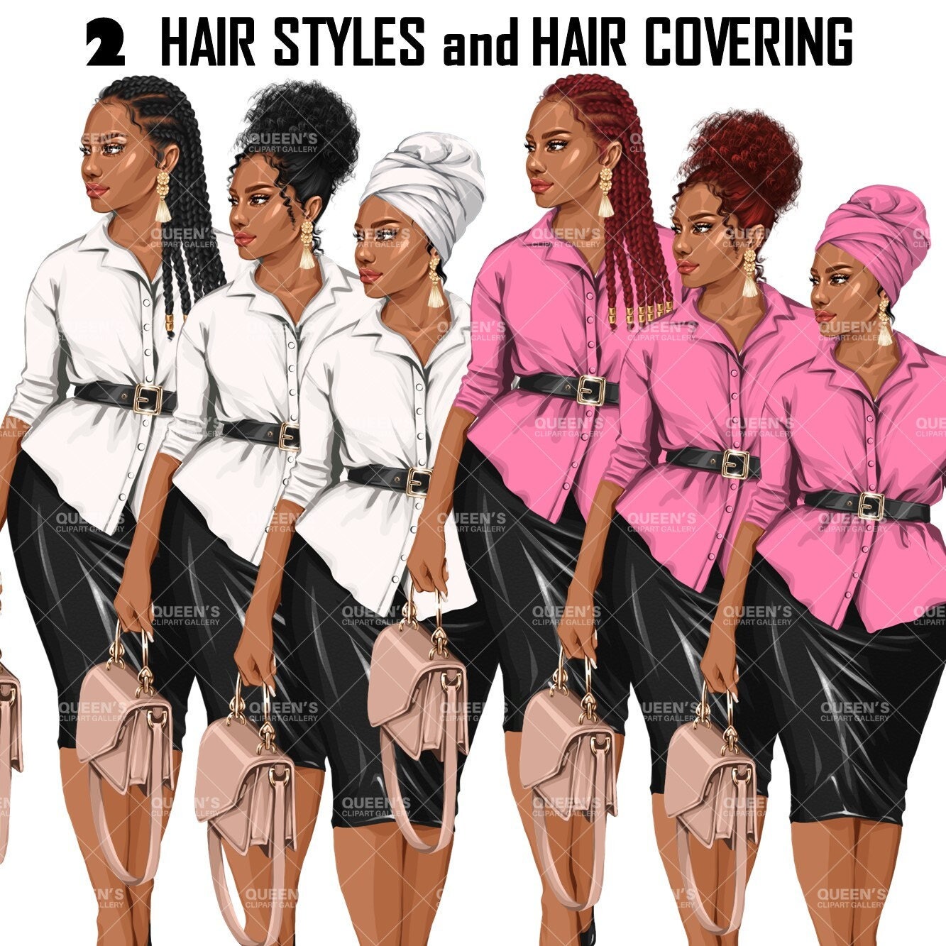 Afro girl clipart, Curvy girl clipart, Black woman clipart, Black girl magic, Fashion girl clipart, Girl boss clipart, Black girl png, Curvy